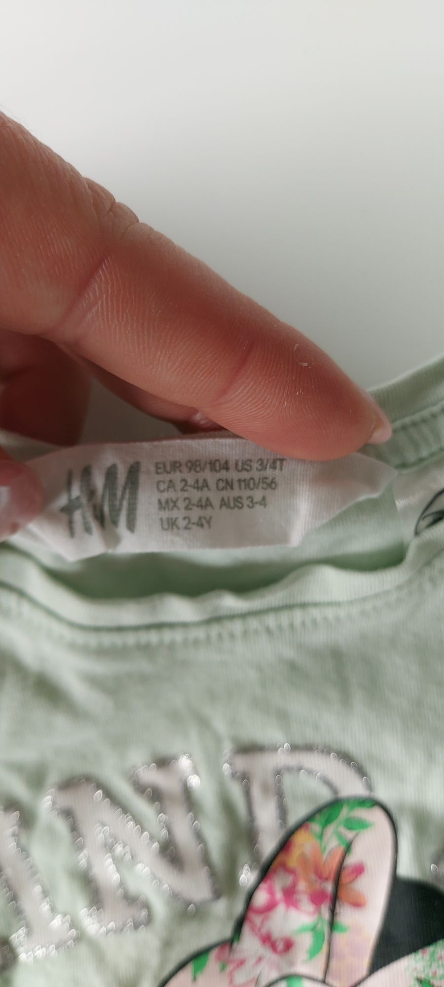 Sukienka i t-shirt H&M rozm. 98/104