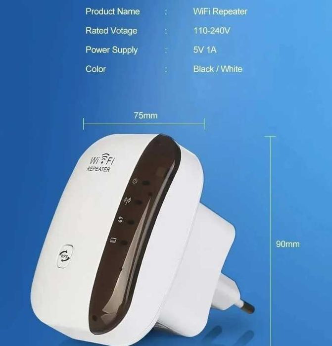 Wi-Fi-ретранслятор, бездротовий підсилювач сигналу.