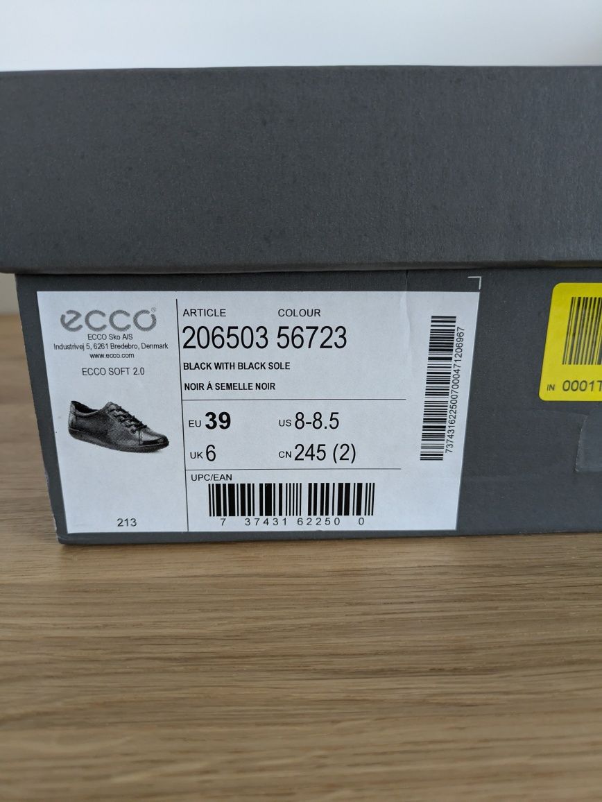 ECCO Soft 2.0 - Niskie skórzane trampki kobiety