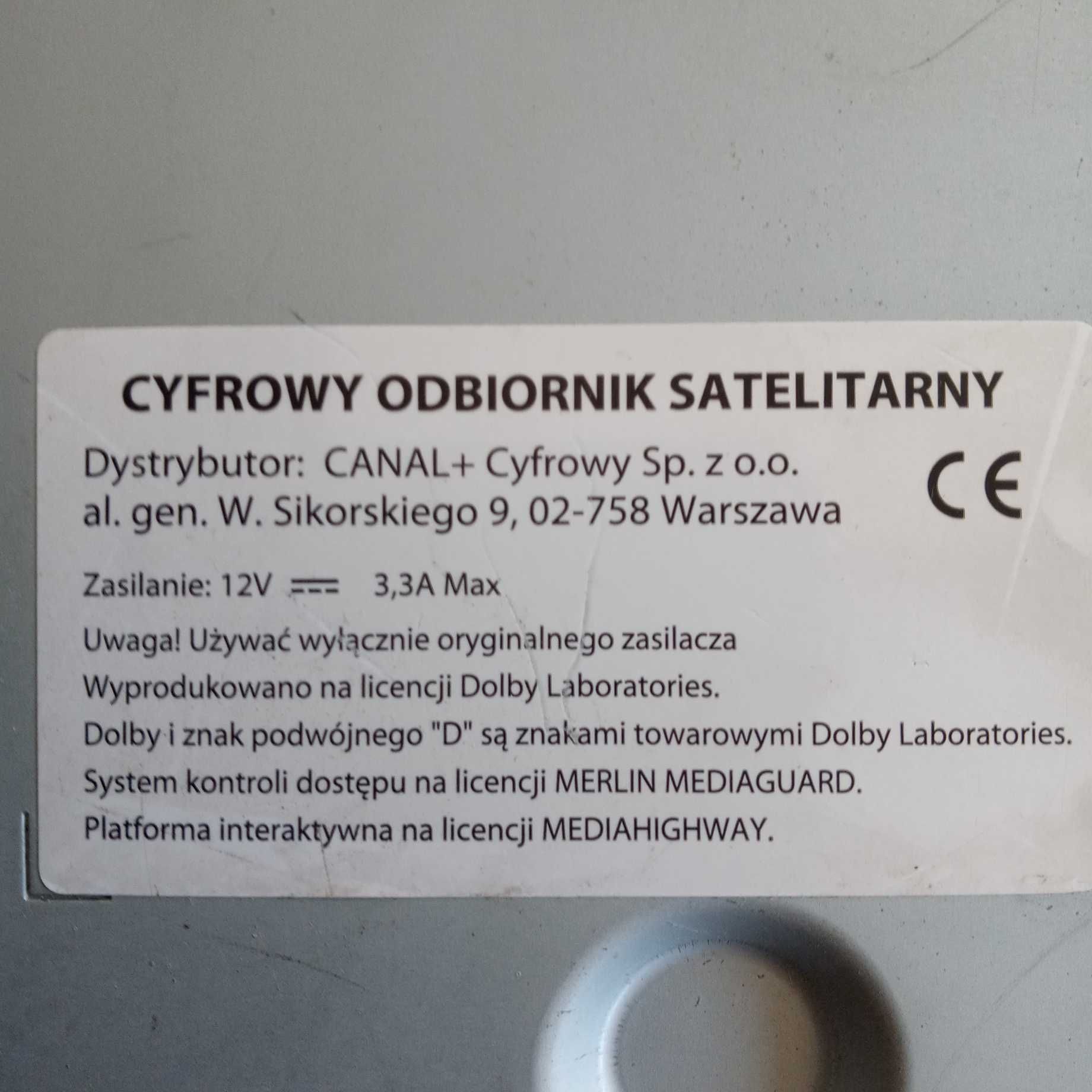 Tuner do teleziji cyfrowej Cyfra +.Okazja!