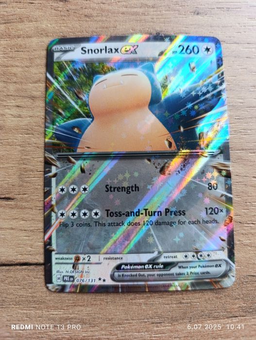 Snorlax Ex - Prismatic Evolution - Karty Pokemon
