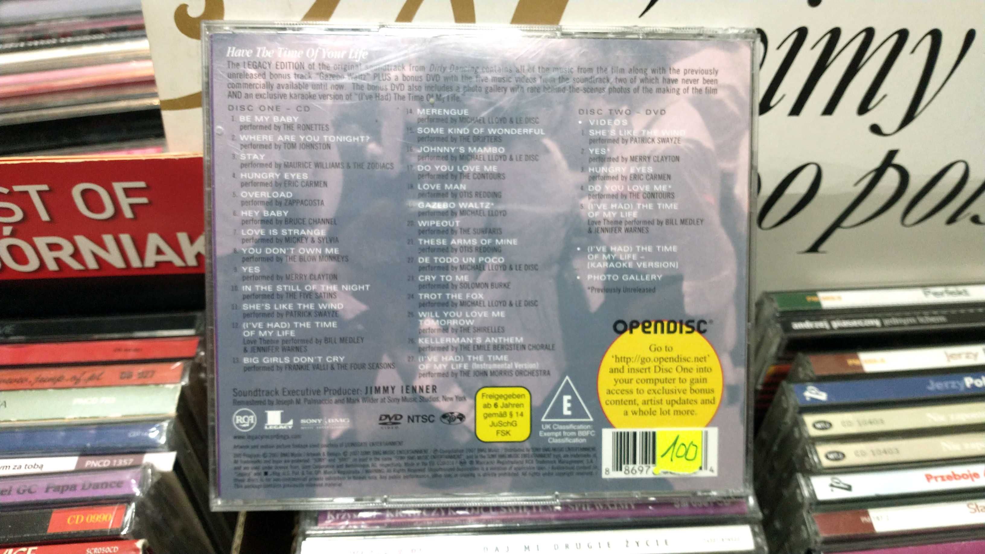 CD DVD Dirty Dancing Patrickl Swayze Wirujący seks BDB-
