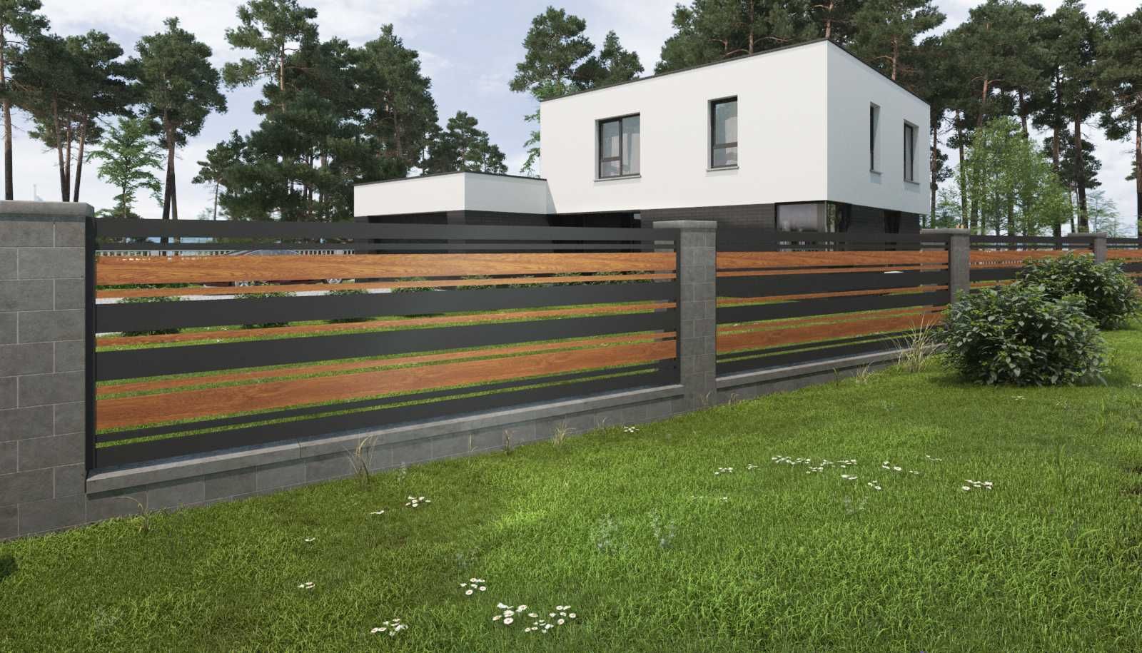Profil aluminiowy drewnopodobny imitacja drewna 200x20 struktura