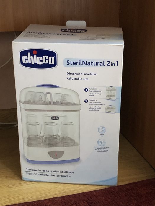 Це паровий стерилізатор Chicco SterilNatural 2 in 1