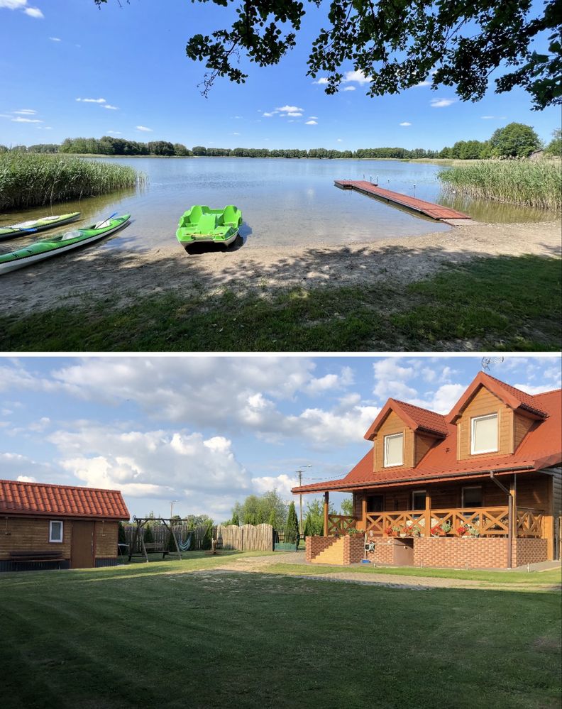 Wynajem Domku nad jeziorem Sauna Bania Jacuzzi Wakacje Nocleg Weekend