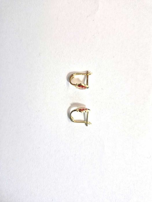 piękne złote kolczyki 585 0,85g