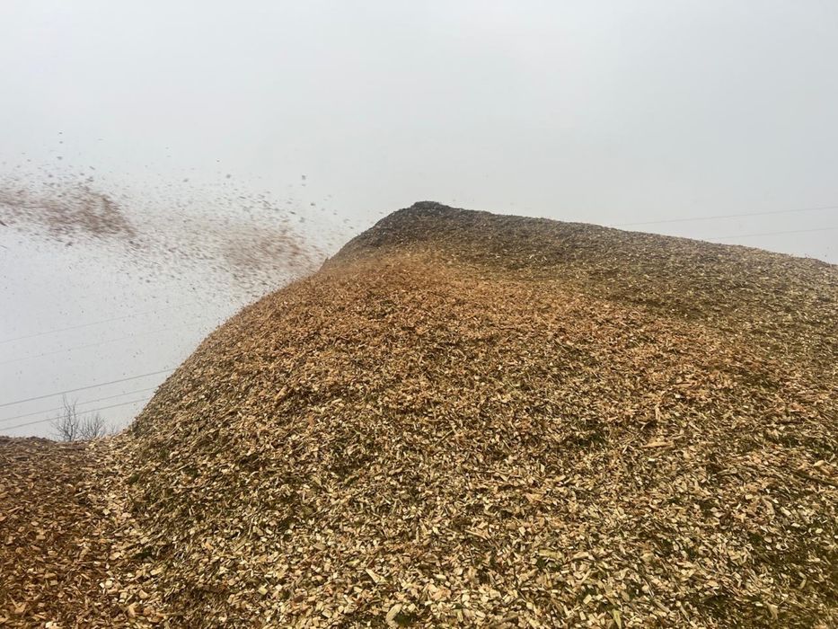 Деревна щепа (хвойна/змішана) — 1000 грн/м³. Доставка