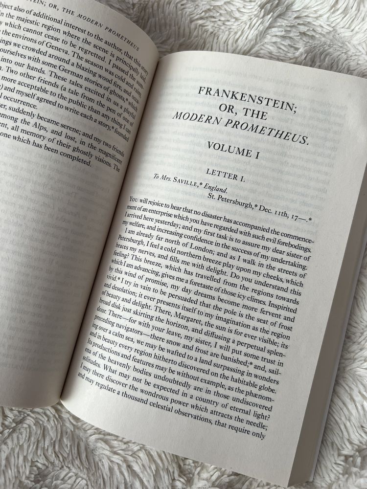 mary shelley frankenstein 1818 text