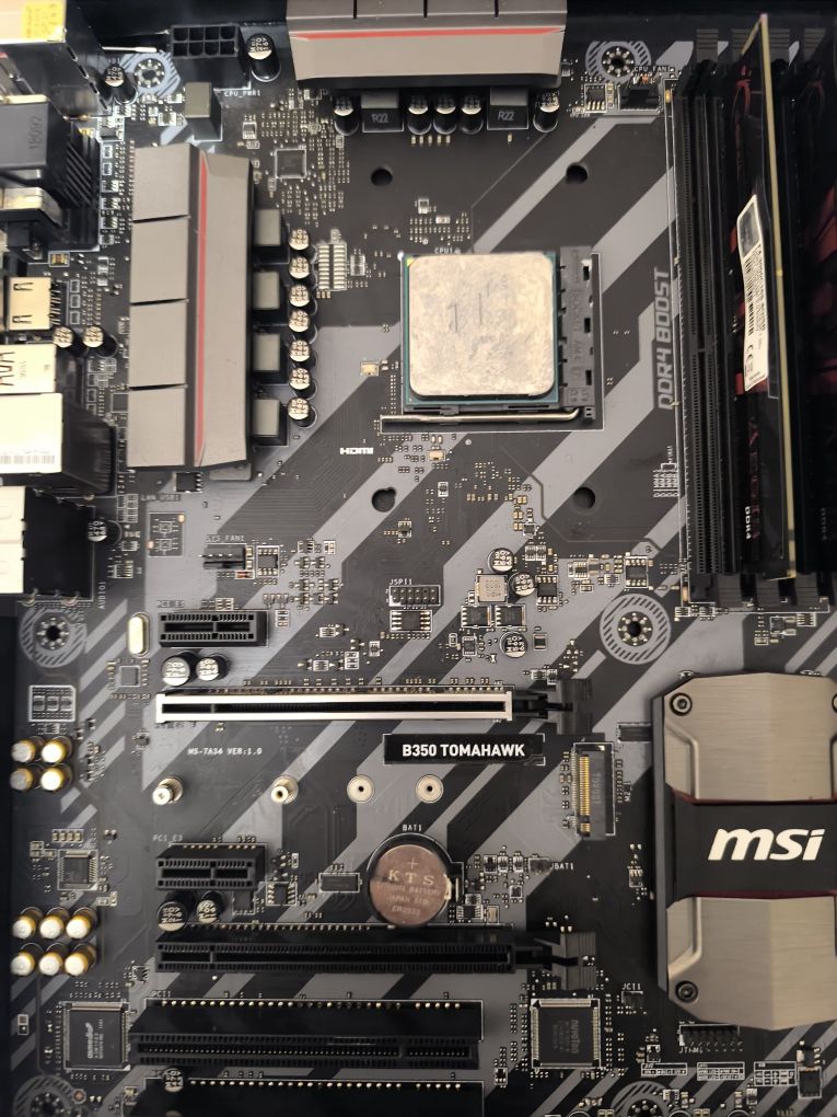 Комплект AM4 MSI B350 Tomahawk Ryzen 3 1200 16Gb