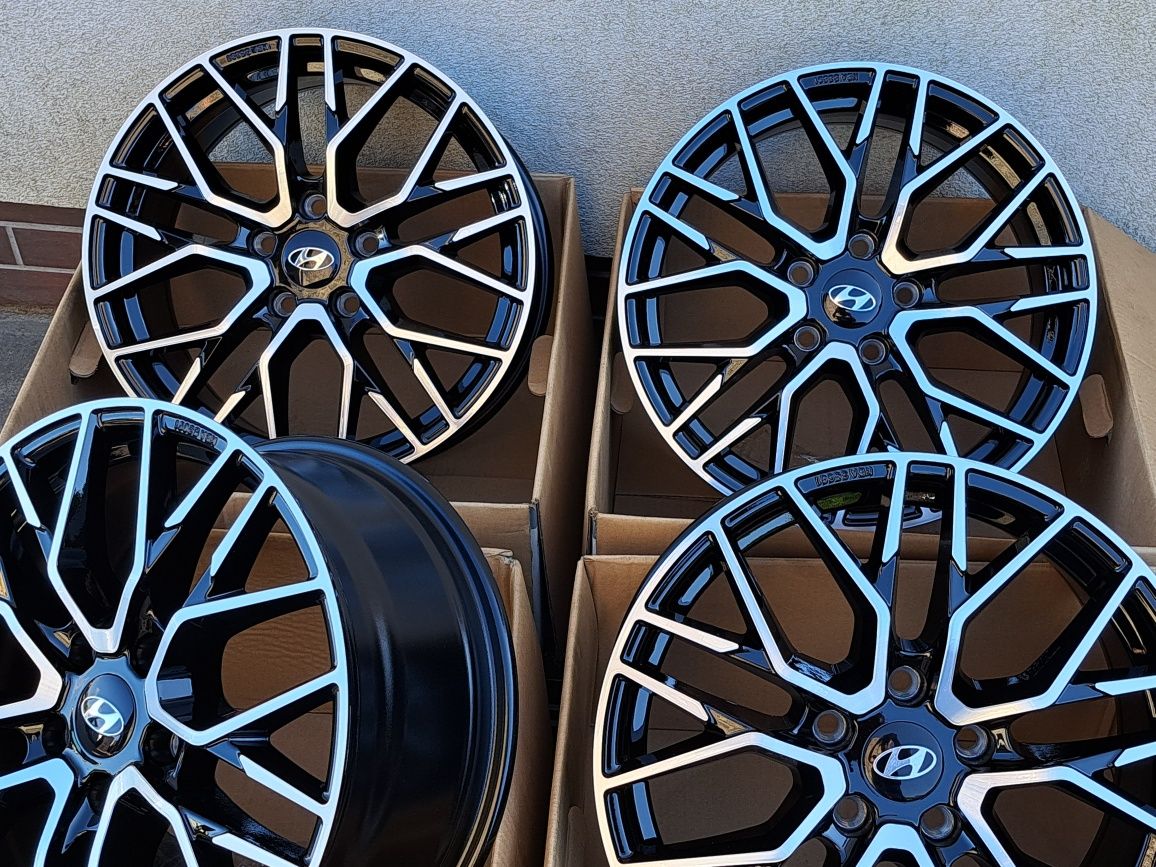 Alufelgi Hyundai 19 NOWE 5x114,3 I30 I40 IX20 Ix35 Tucson! CZARNE CNC