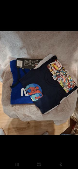 Podkoszulki chłopięce Nasa Spider Man 122 128 nowe z metką