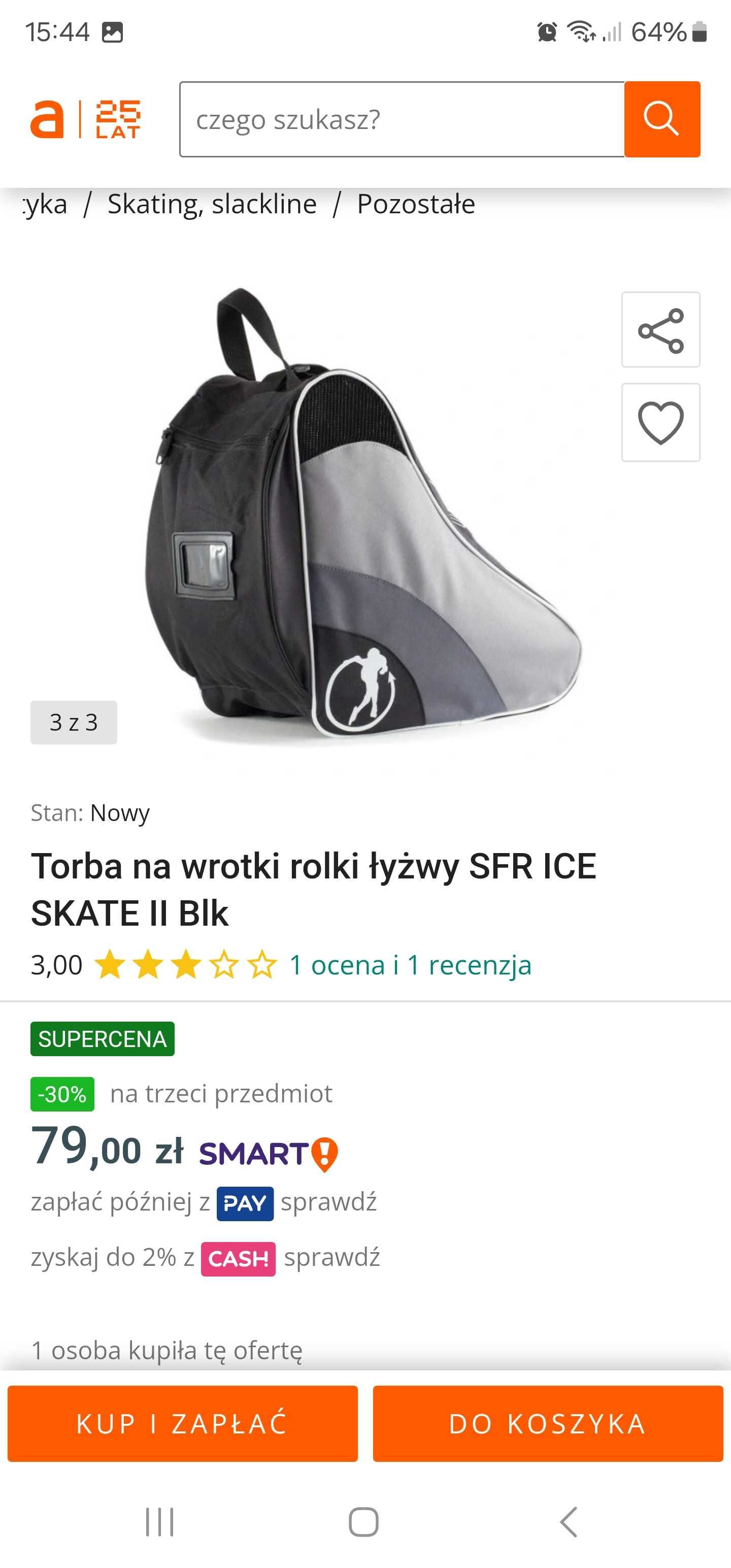 Nowe lyzwy firmy SFR 44 rozmiar