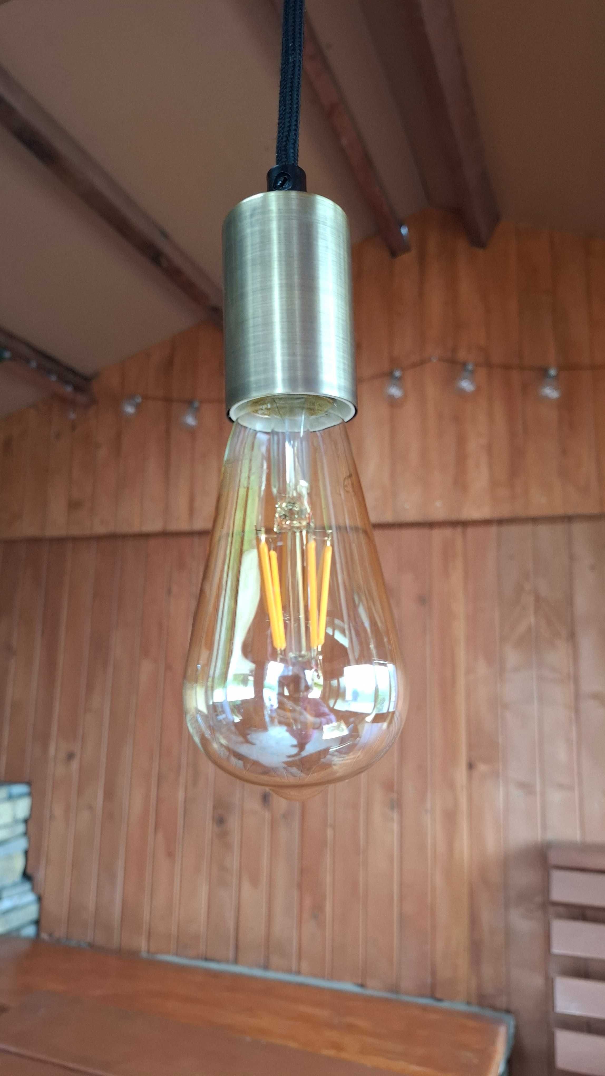Wisząca Lampa Ze Starej Belki Ręcznie Wykonana Loft