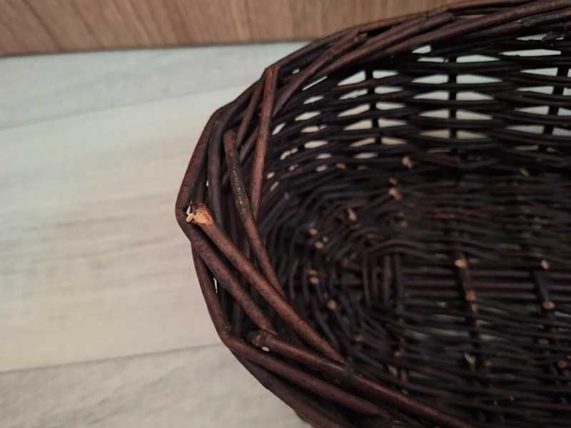 Koszyk wiklinowy osłonka na kwiatka doniczka na balkon parapet wiklina