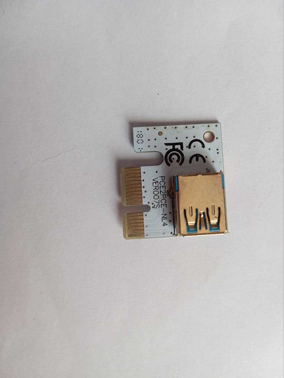 Райзер PCI-E 1X to 16X 5шт