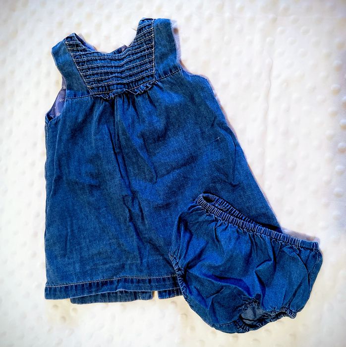 Vestido denim + cueca