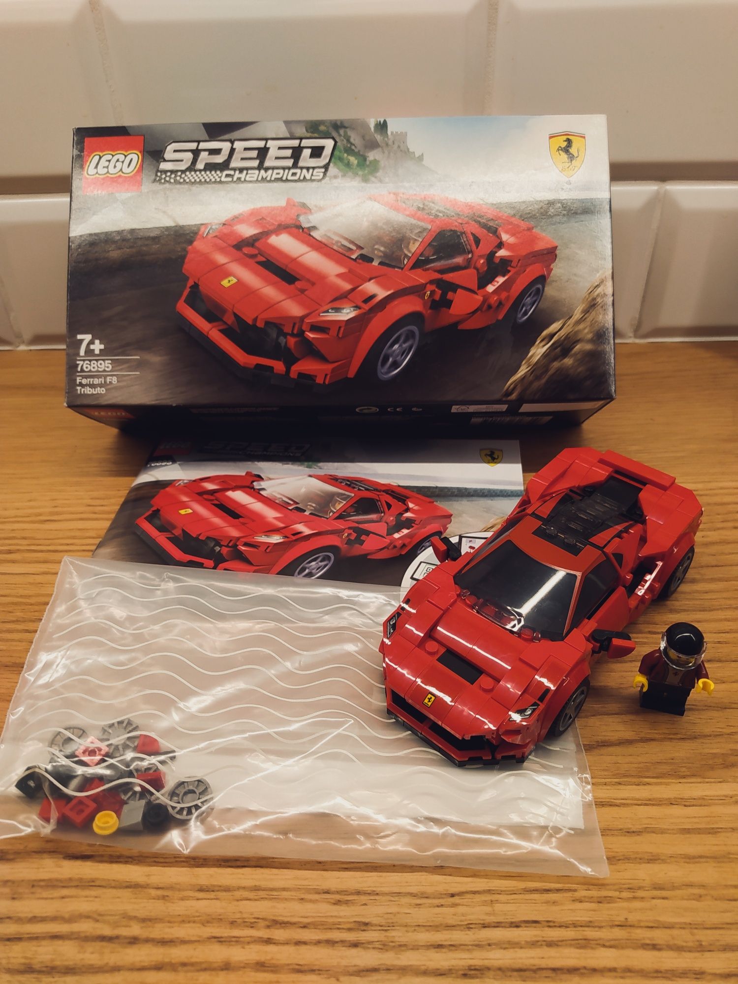 LEGO 76895 Ferrari F8 Tributo, 2020 rok, jak nowe