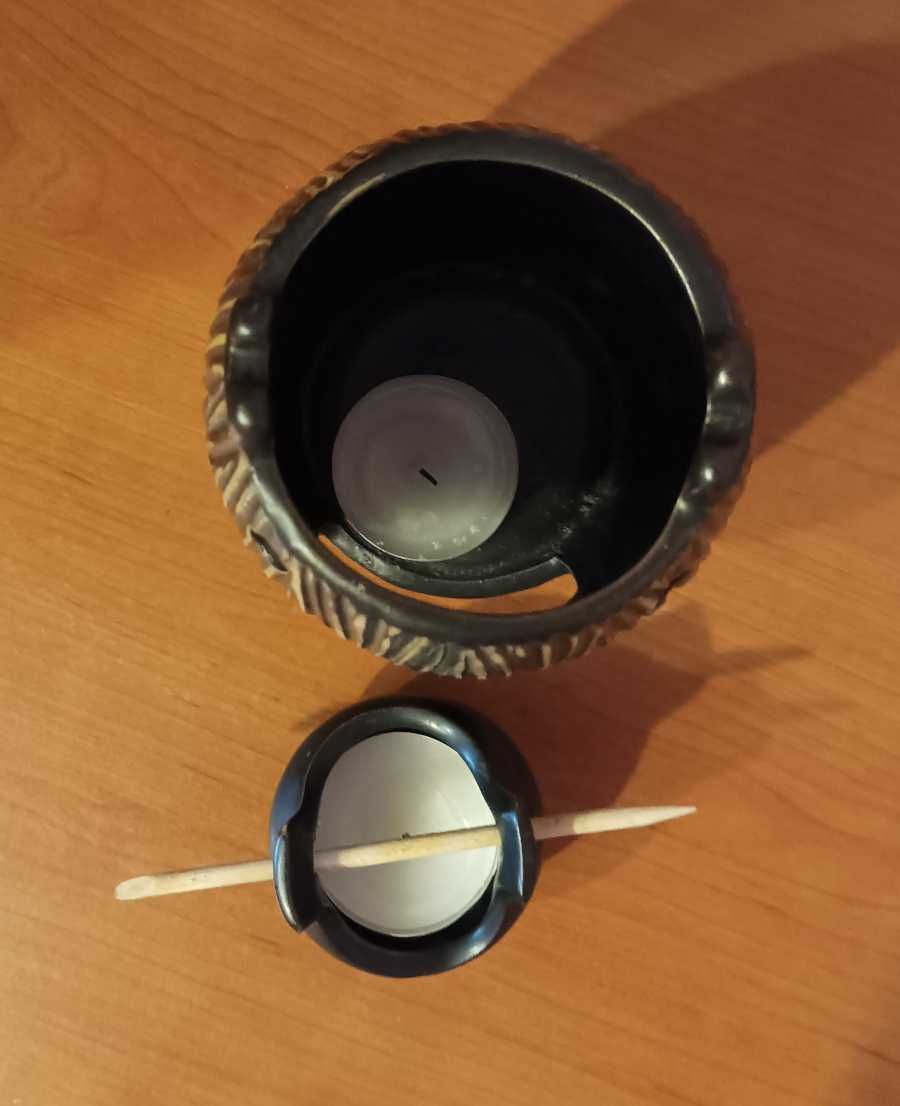 3-częściowa ceramiczna lampa zapachowa do olejków, wosku