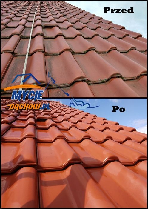 Mycie dachu. Mycie elewacji kostki brukowej. #Mycie-dachow.pl