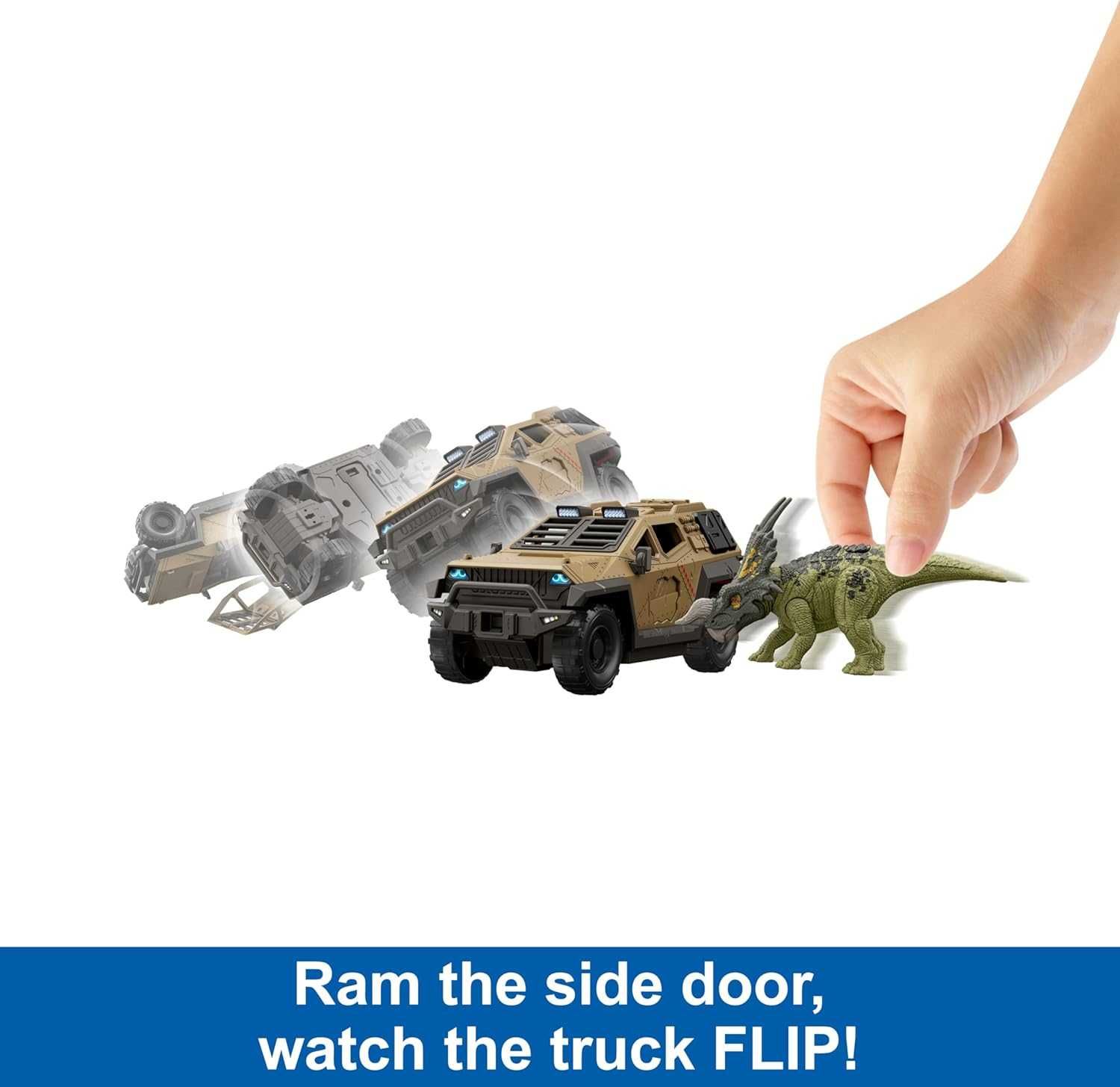 Ігровий набір Mattel Jurassic World Truck & Einiosaurus вантажівка