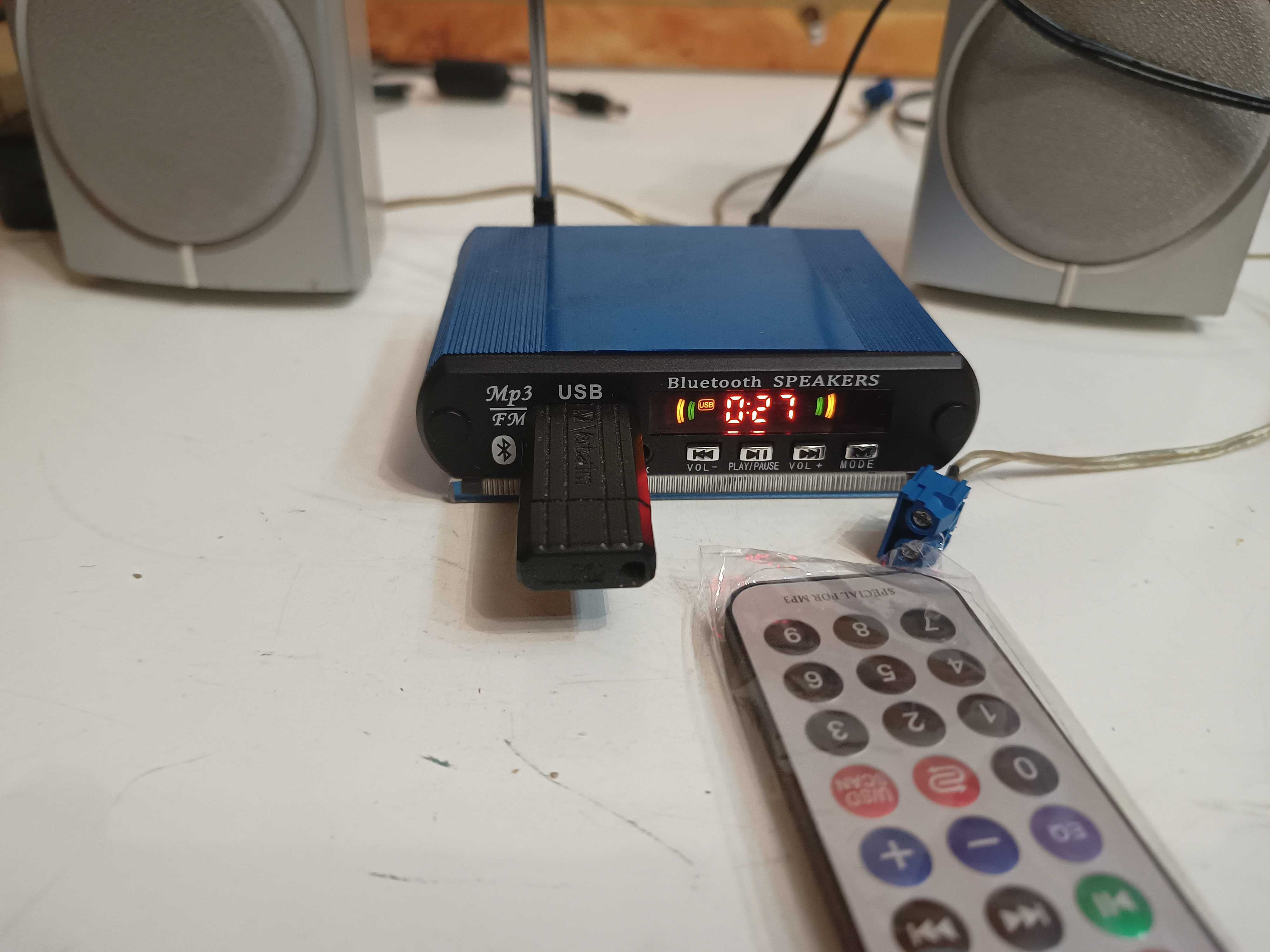 Wzmacniacz audio  mini 2.0 + zasilacz