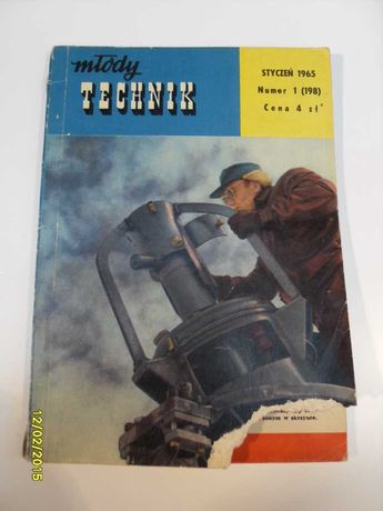 Miesięcznik ''MŁODY TECHNIK'' rocznik 1965 historia techniki