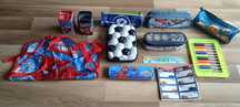 Piórniki szkolne Zygzak Piłka Spider Man Zestaw