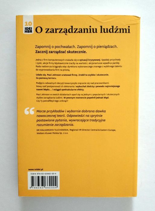 O ZARZĄDZANIU LUDŹMI, Harvard Business Review, 10 idei HBR, HIT!