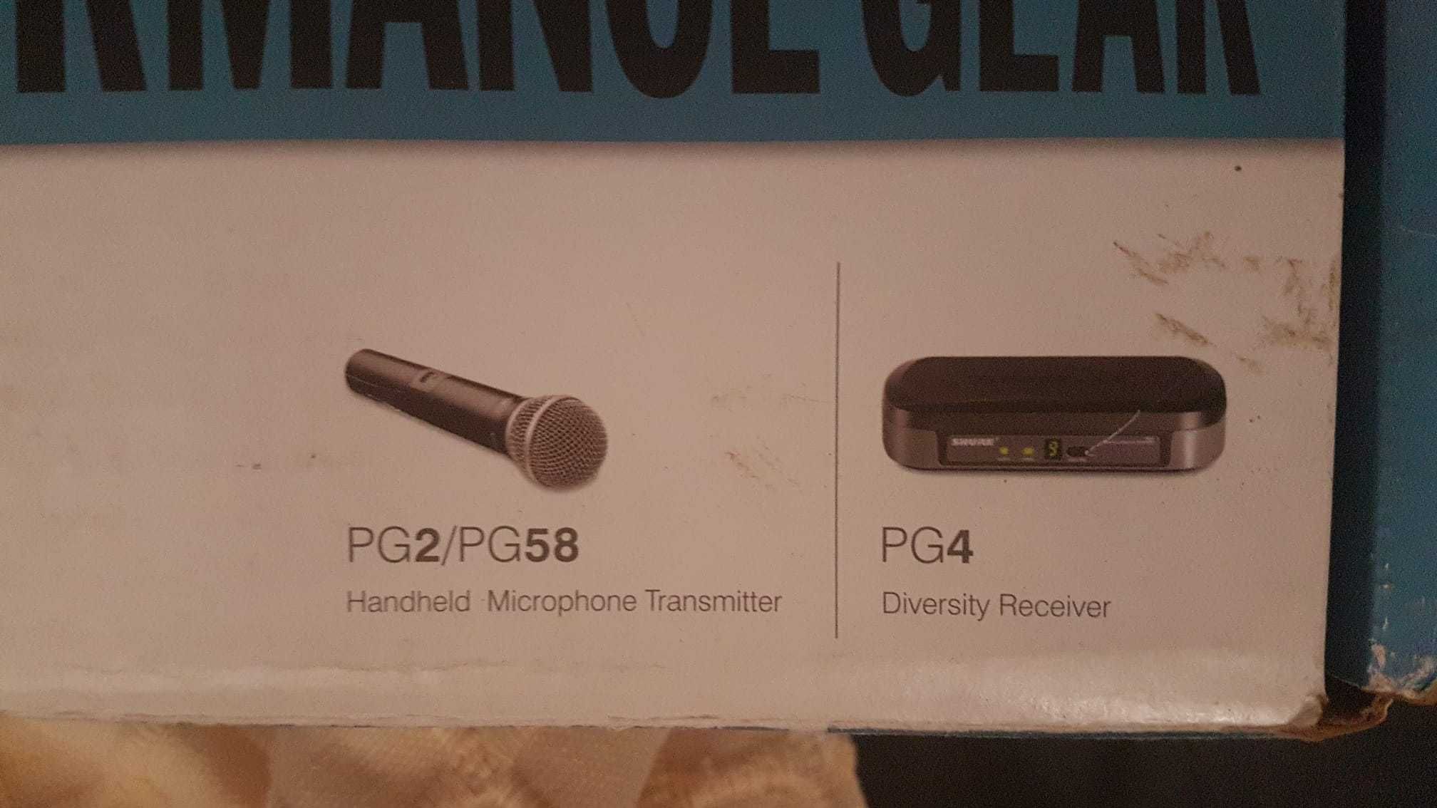 MICROFONE SHURE PG58 WIRELESS - NOVO NA CAIXA NUNCA USADO