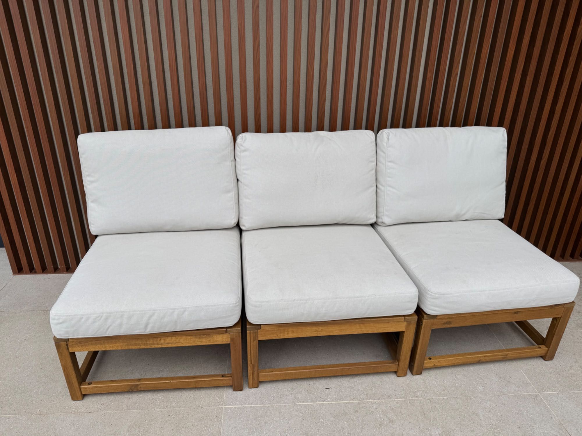 Sofá de exterior como novo- 2 meses de uso (ikea nammaro)