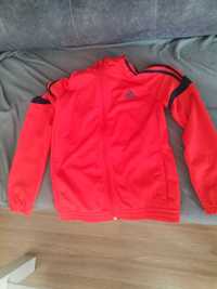 Bluza adidas rozpinana 152 cm pomarańczowa