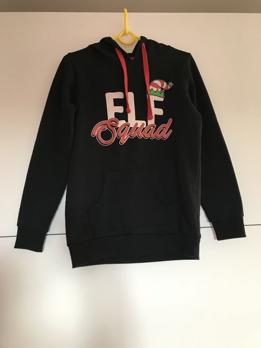 Świąteczna czarna bluza