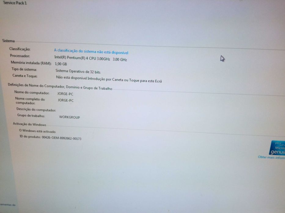 COMPUTADOR pentium 4 3ghz