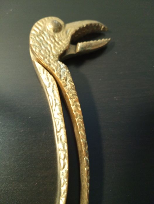 Quebra Nozes bronze de coleção - pássaro - vintage	meados sec xx