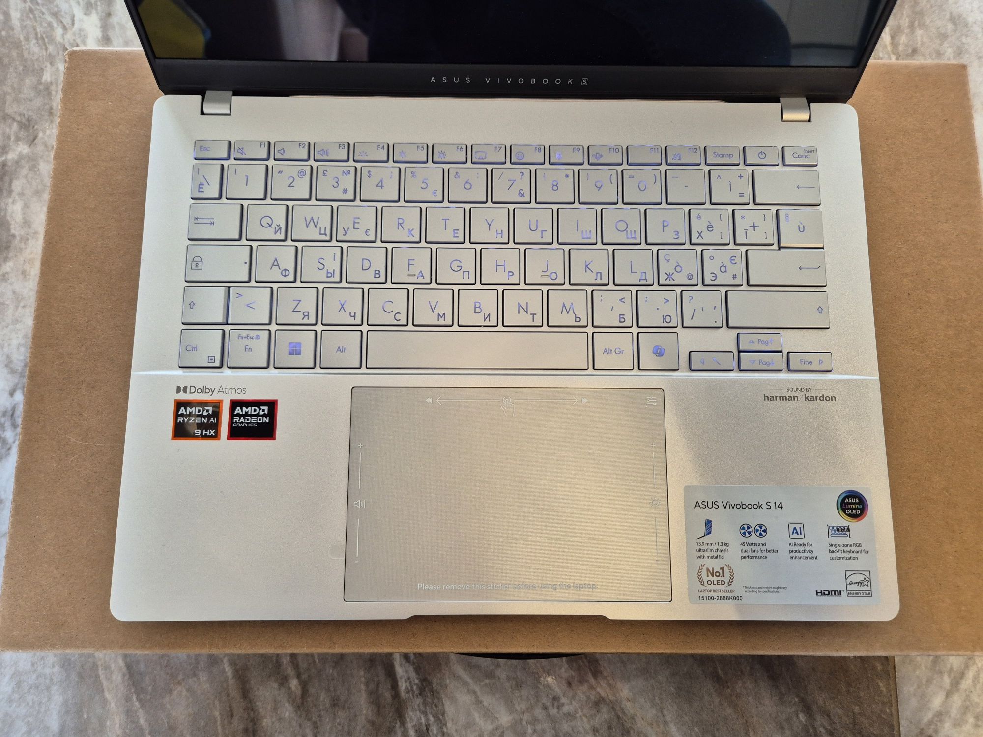 ASUS VivoBook S 14 M5406WA(14" OLED/Ryzen AI 9 HX 370/32Gb/1Tb/Win 11)