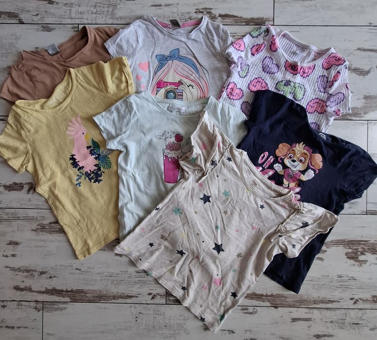 Tshirt dziewczęcy 7 szt