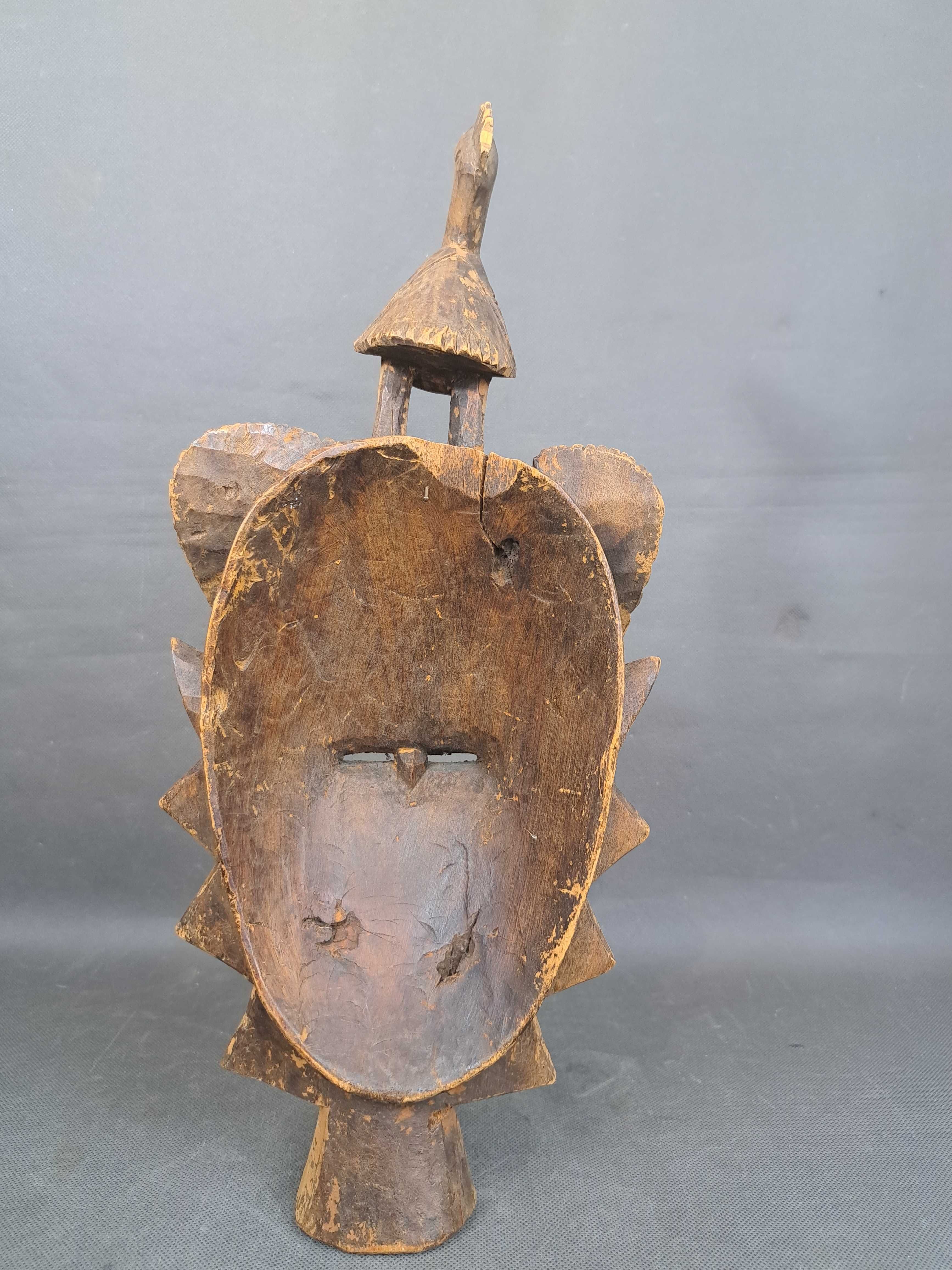 Stara, drewniana maska afrykańska SENUFO wys. 43 cm
