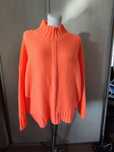 Sweter damski pomarańczowy oversize półgolf M/L/XL/XXL