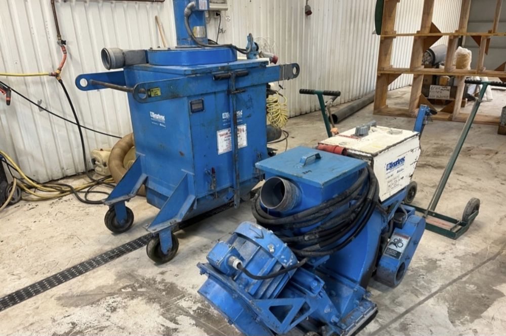 Śrutownica betonu, stali Blastrac 1-10D