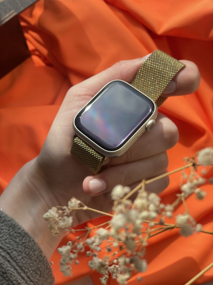 Годинник Apple Watch 7, 45 mm, Starlight, Гарантія, епл вотч