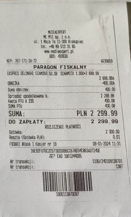 Ekspress do kawy DeLonghi