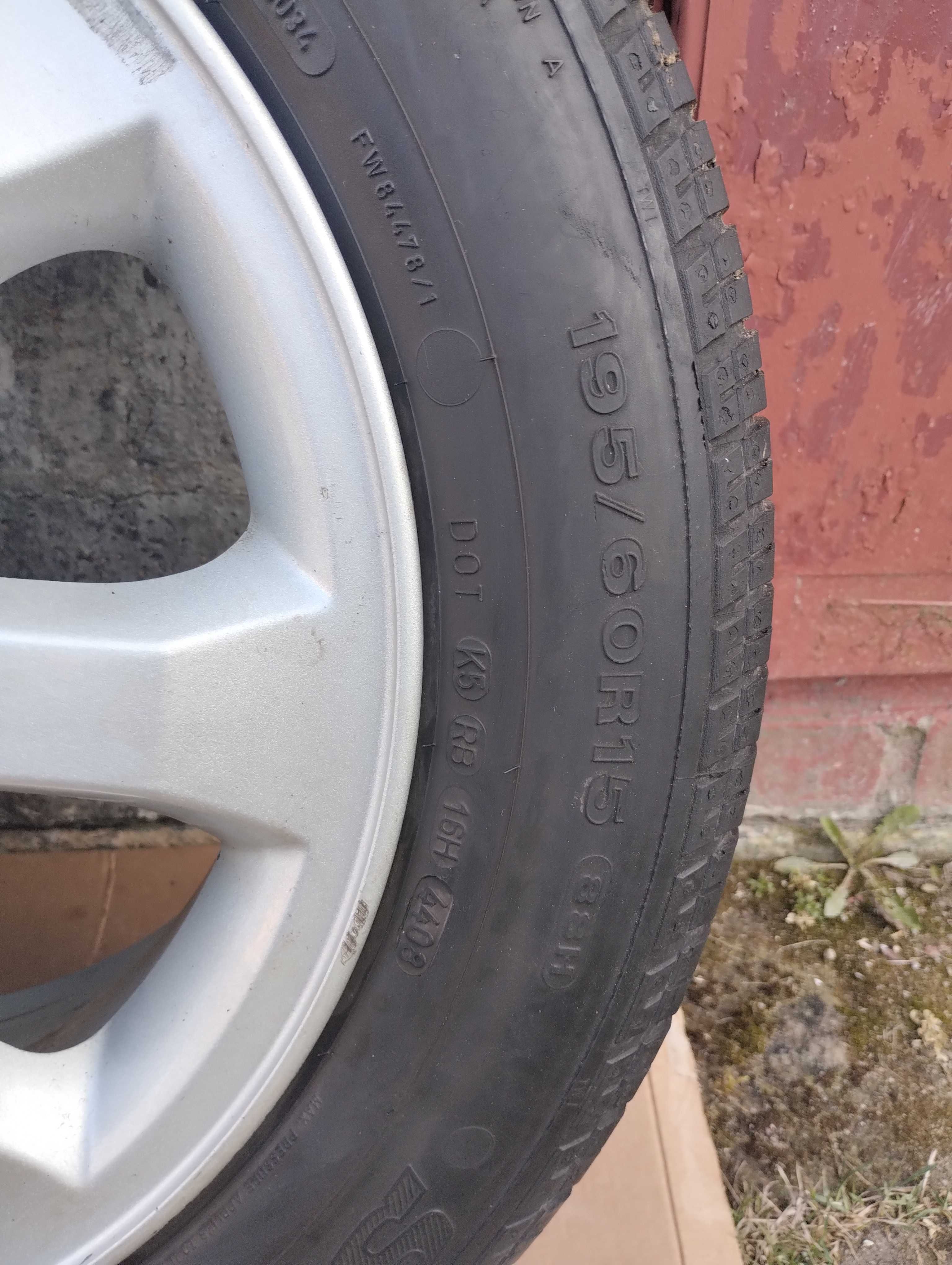 Komplet kół letnich 195/60R15 do Opla II Astry G