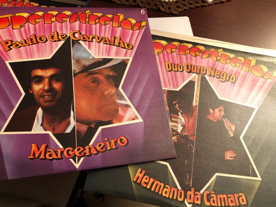 Superestrelas da Música Portuguesa - 8 discos de Vinil + 1