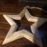 Gwiazda drewniana z mangowca z kolekcji Almi Decor