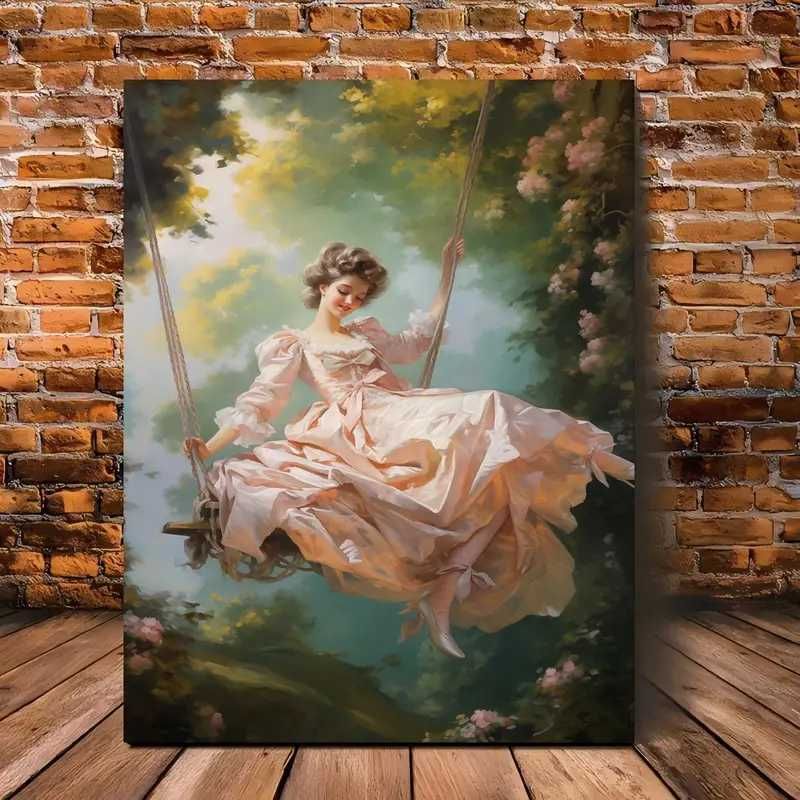 Vintage Victorian Swing Canvas Art