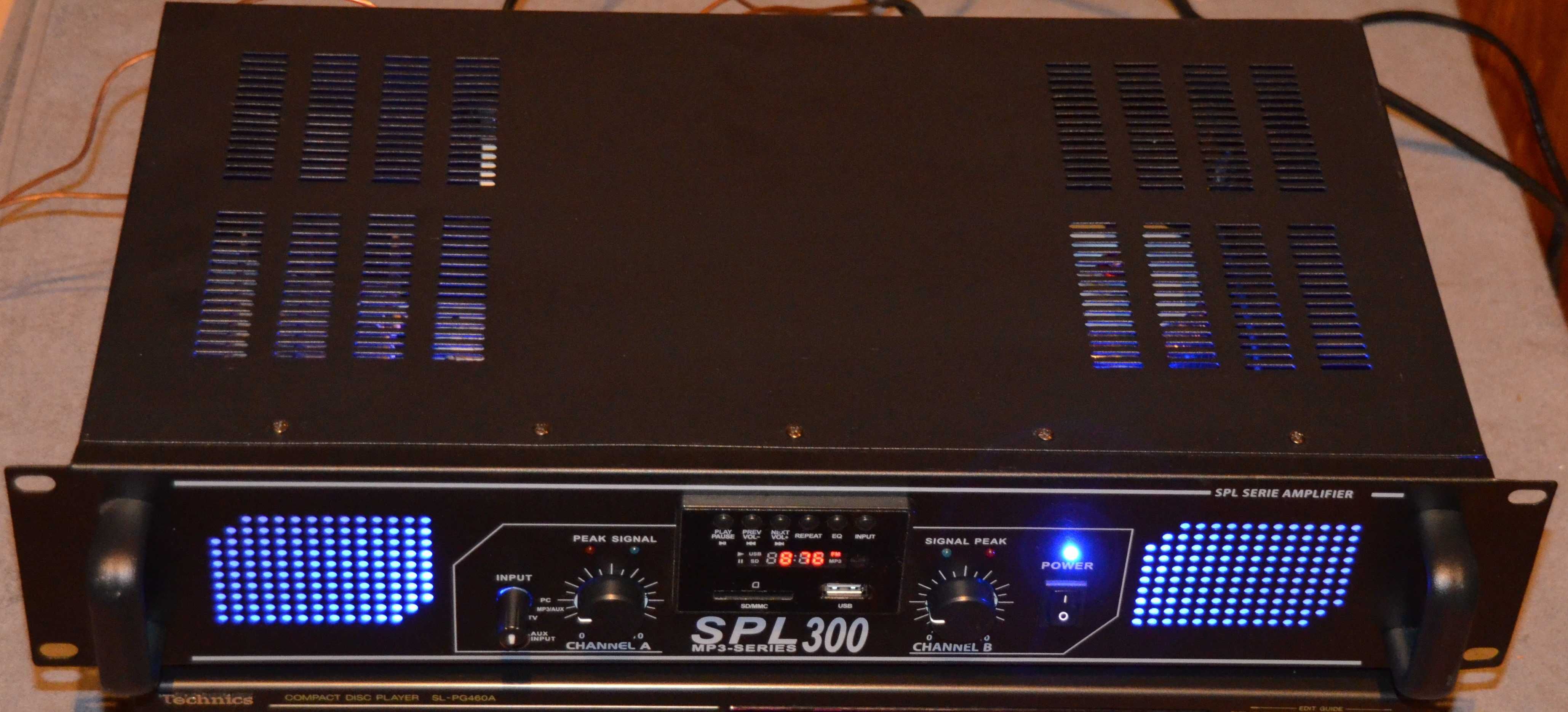 Skytec wzmacniacz Stereo  SPL 300VHFMP3  2x 150W Jak nowy