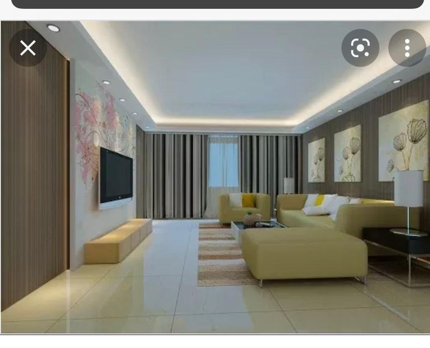 Teto falso e isolamento de paredes e barramento