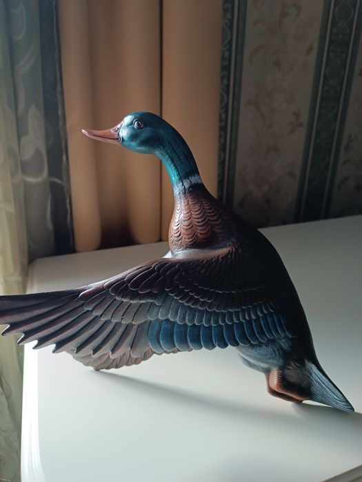 Piękna ceramiczna kaczka Atlantic Mold na ścianę Vintage Retro Antyk