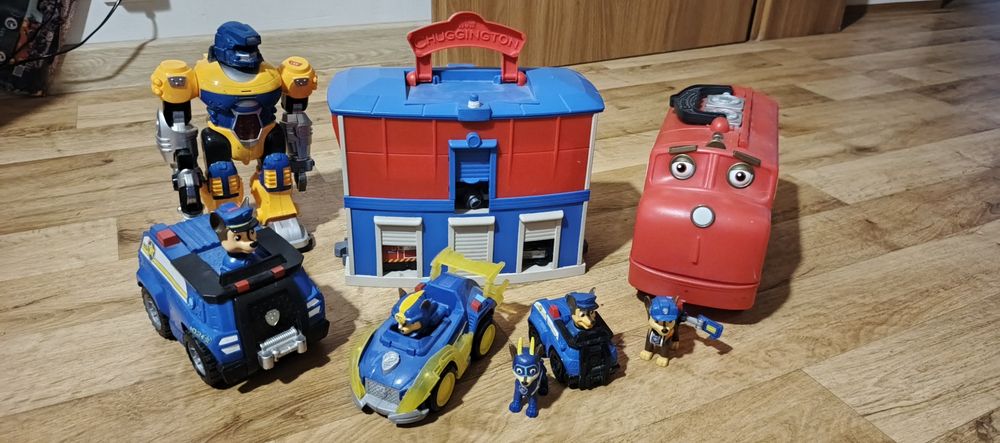 Zestaw zabawek psi patrol, strażak sam