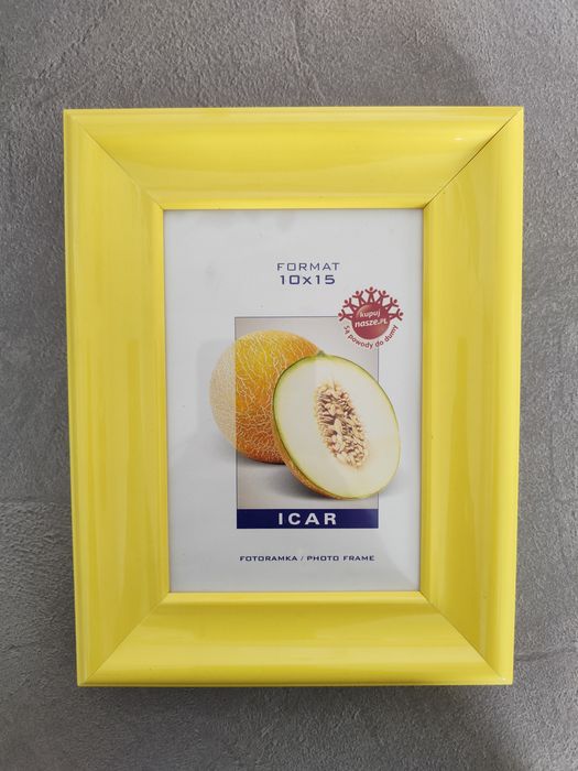 Ramka na zdjęcie 10x15 cm żółta